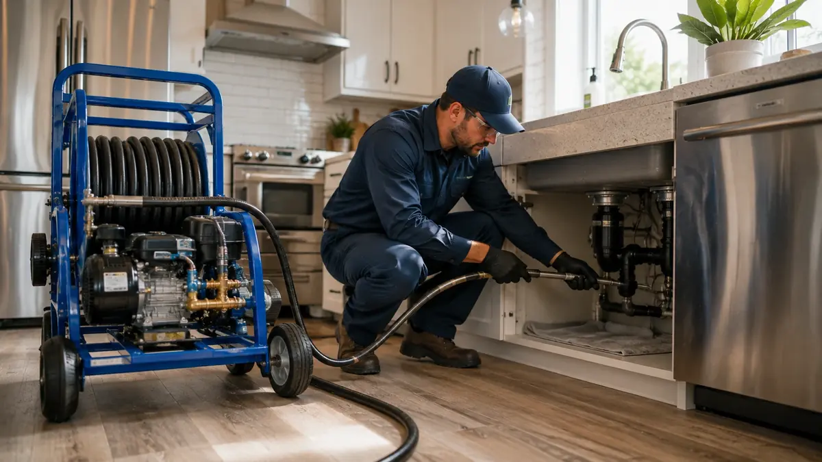 Kitchen Drain Hydro Jetting in Chatsworth