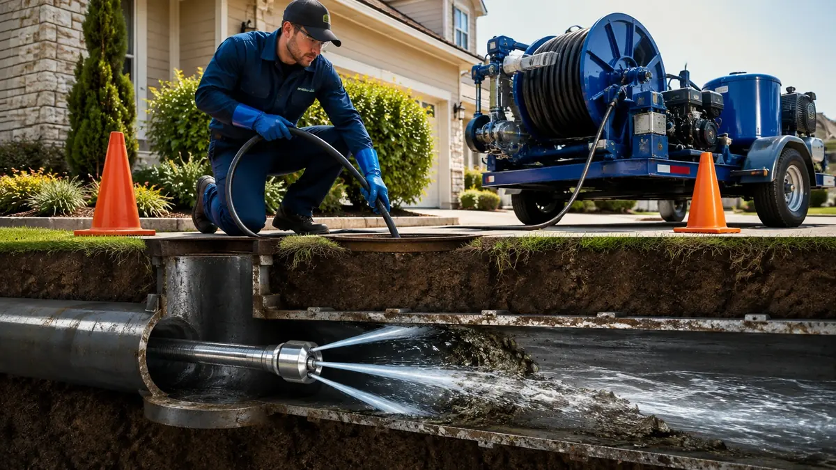 Main Sewer Line Hydro Jet Cleaning in Chatsworth